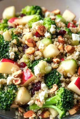 Broccoli Apple Quinoa Salad