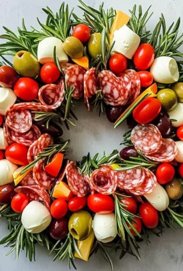 Christmas Antipasto Wreath