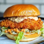 Crispy Fried Cod Fish Sandwich