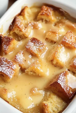 Custard Bread Pudding with Vanilla Sauce