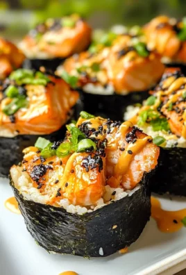 Easy Baked Salmon Sushi Cups (Viral Recipe)