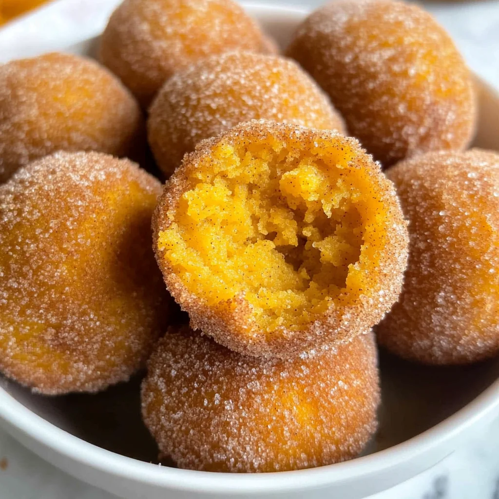 Easy Bisquick Pumpkin Donut Holes