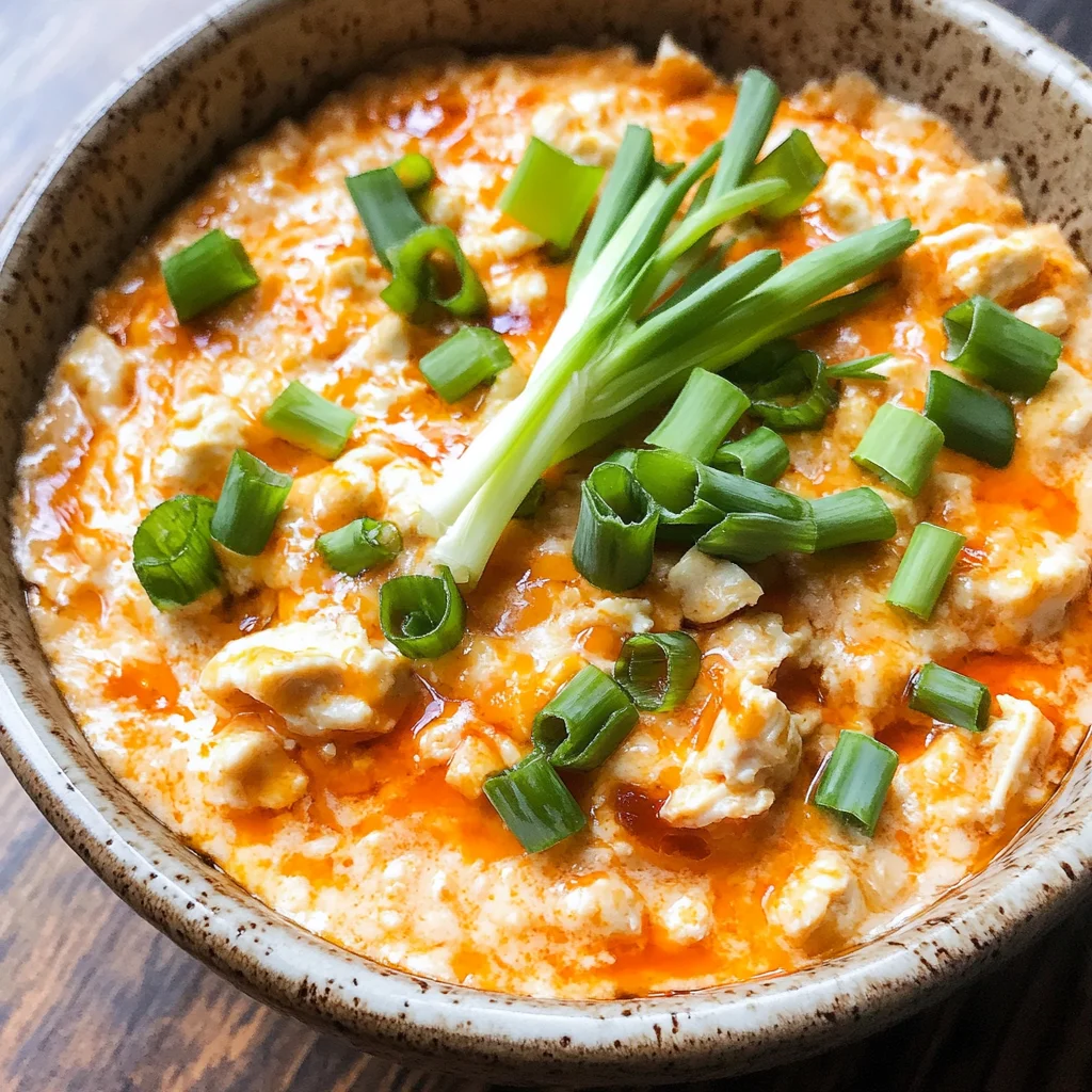 Healthy Cottage Cheese Buffalo Chicken Dip