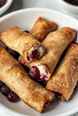 Homemade Air Fryer Cherry Cheesecake Egg Rolls