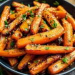 Honey Garlic Butter Roasted Carrots