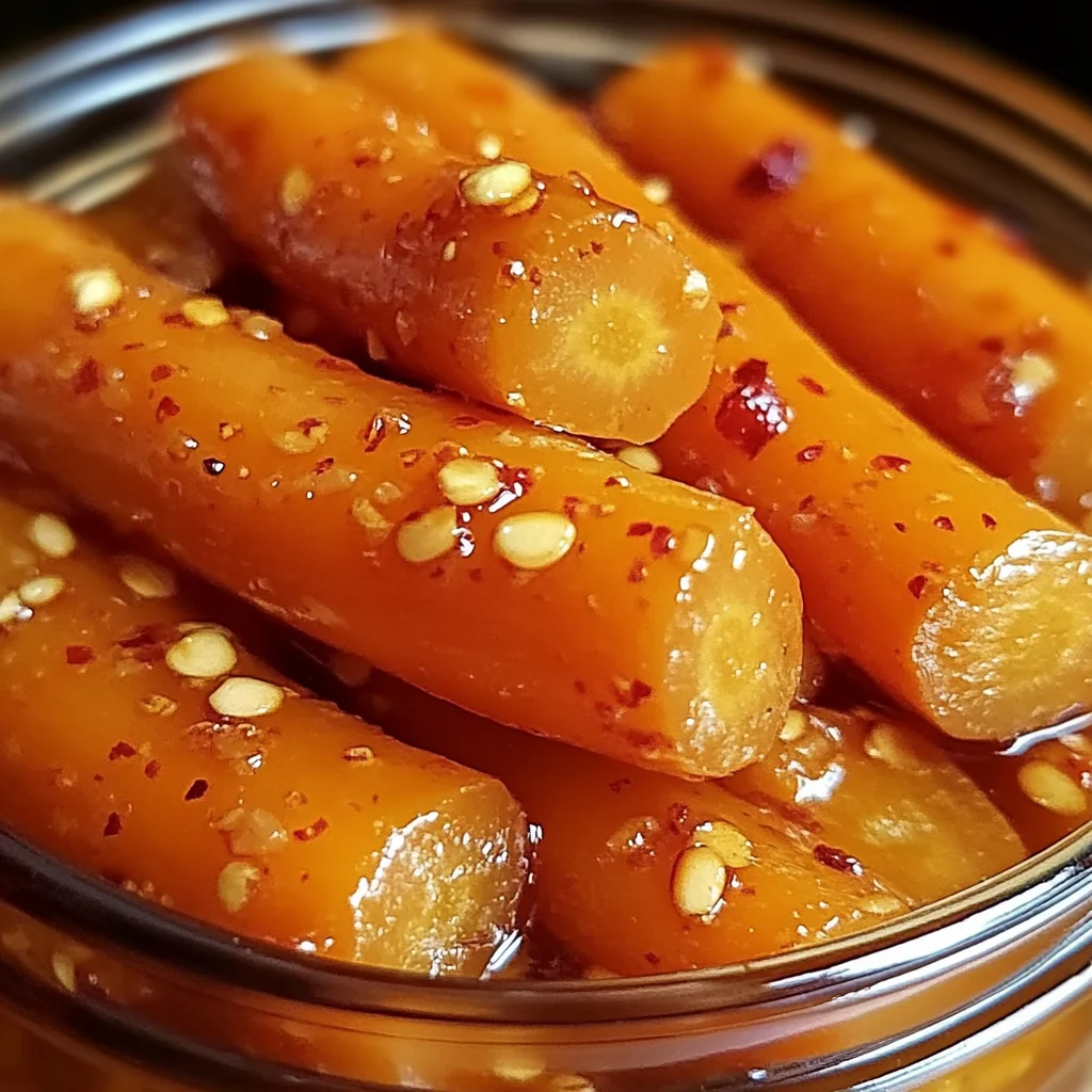 Hot Honey Pickled Carrots: A Sweet and Spicy Delight!