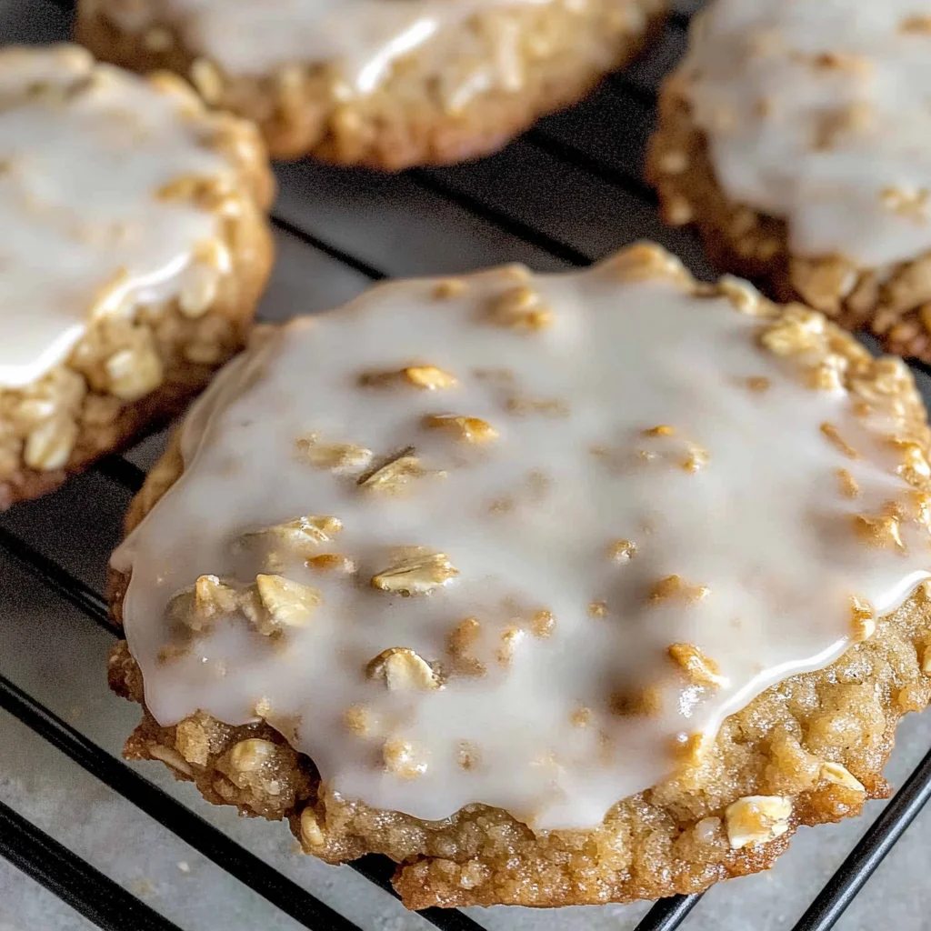Iced oatmeal cookies - Crumbl copycat