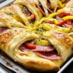 Italian Crescent Roll Sandwich Bake - Easy Party Favorite