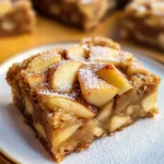 Maple Glazed Apple Blondies