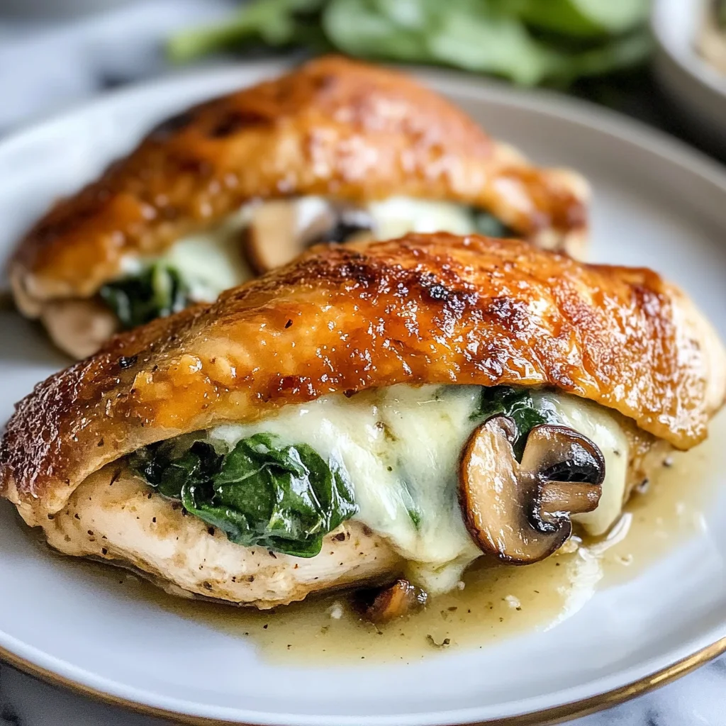 Mushroom Stuffed Chicken Breast - Quick and Easy