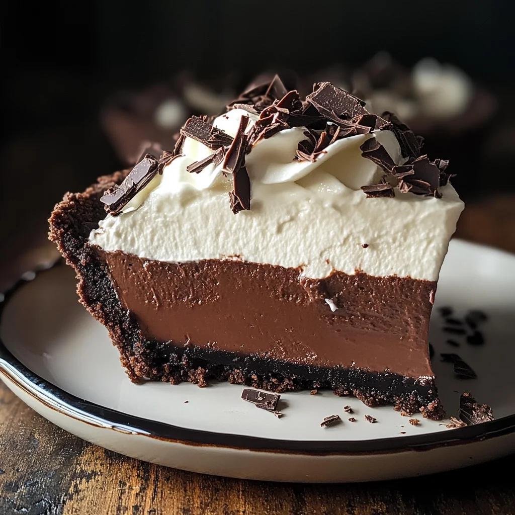 No-Bake Baileys Chocolate Pie