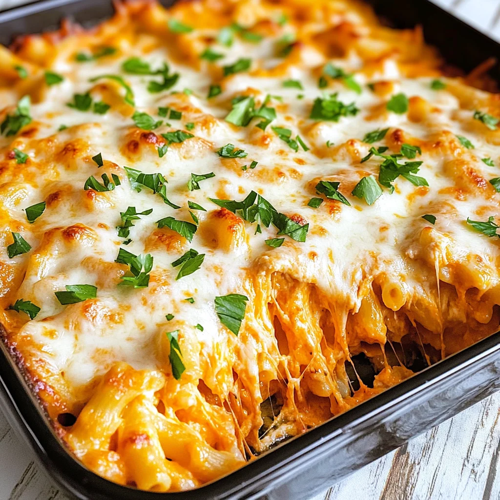 Ranch Buffalo Pasta Bake