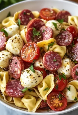Salami-Mozzarella Tortellini Pasta Salad
