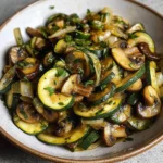 Sauteed Zucchini Mushrooms And Onions