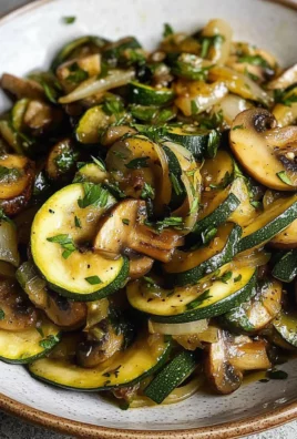 Sauteed Zucchini Mushrooms And Onions