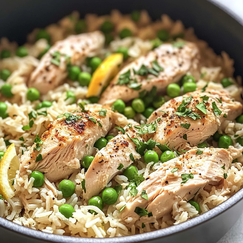 Slow Cooker Lemon Herb Chicken and Rice