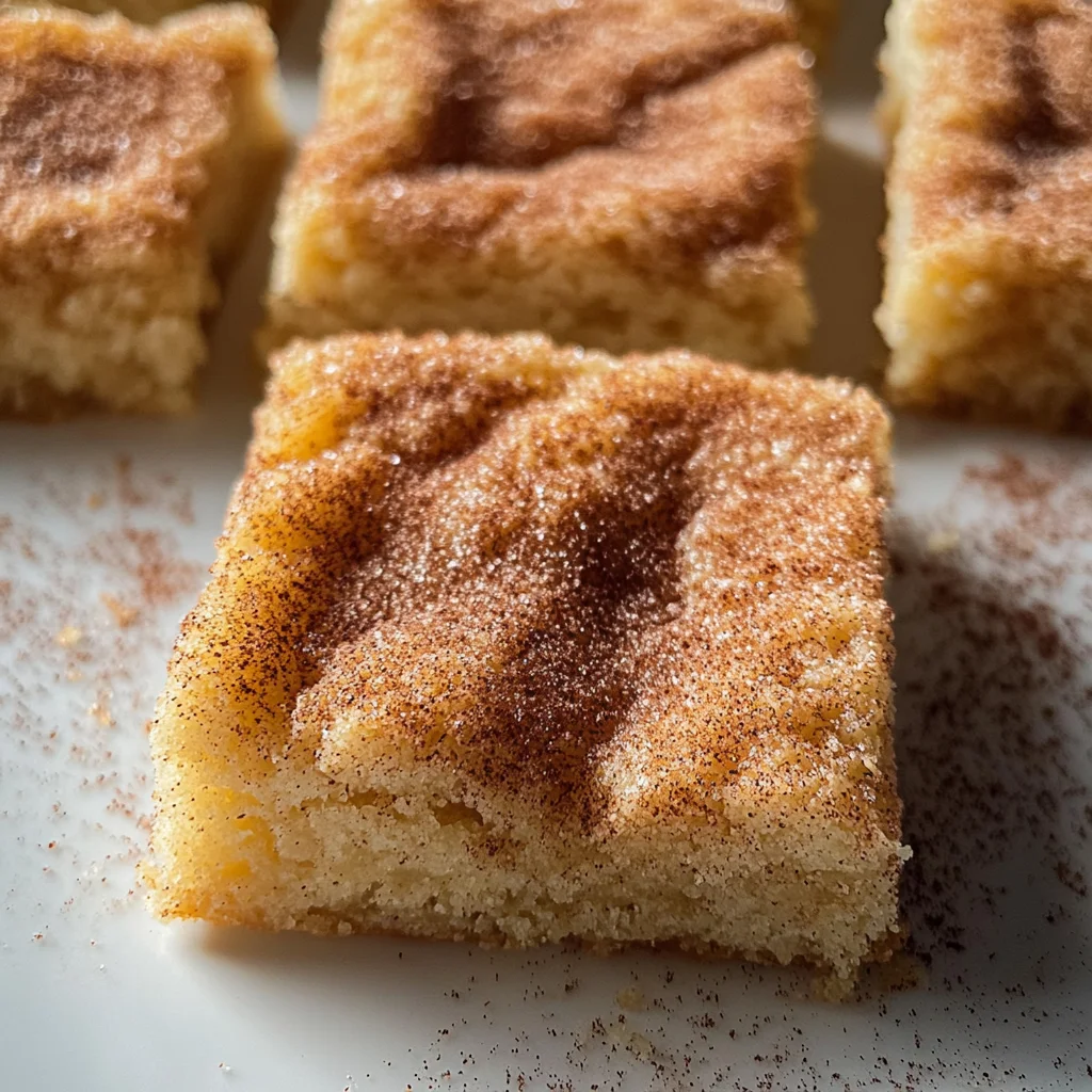 Snickerdoodle Bars