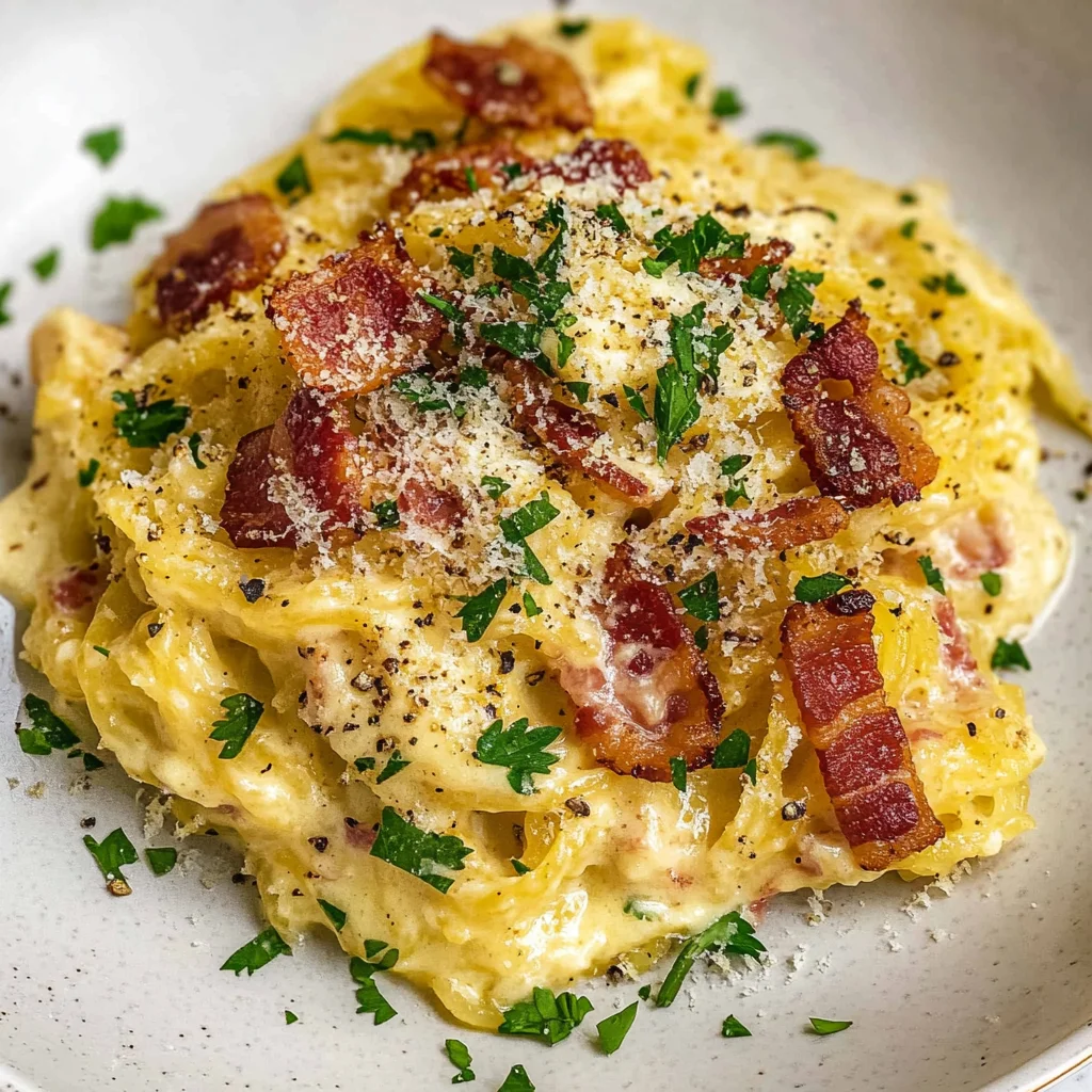 Spaghetti Squash Carbonara