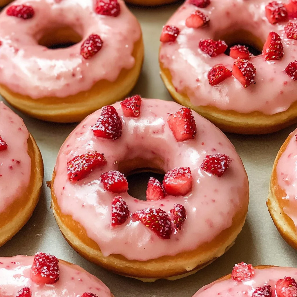 Strawberry Donuts