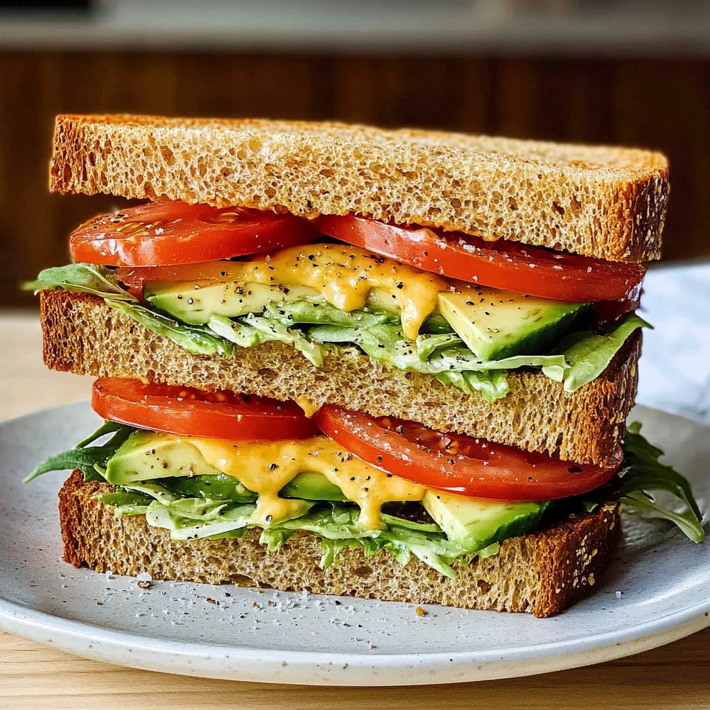 Tomato Avocado Sandwich