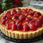 Vanilla Custard & Strawberry Tart