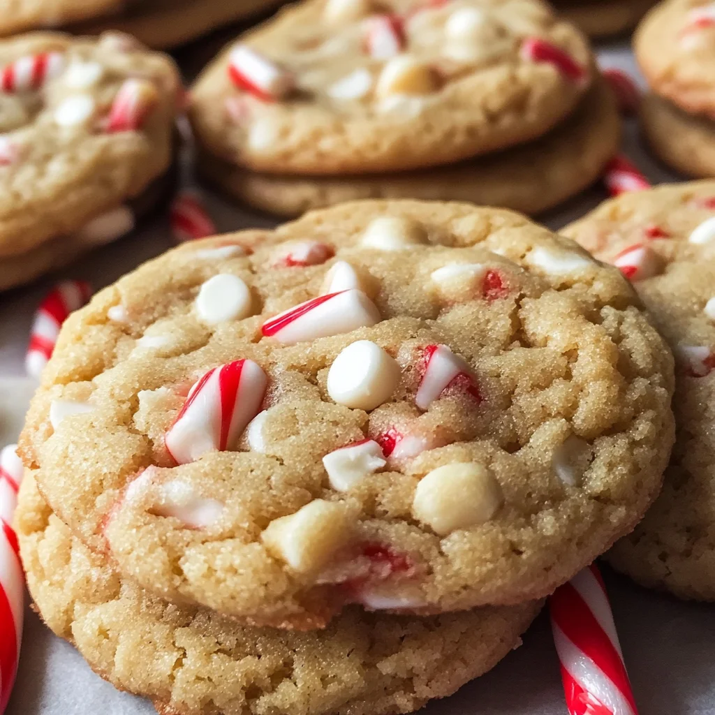 White Chocolate Candy Cane Cookies