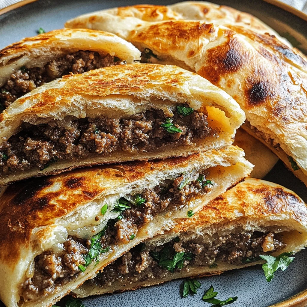 Arayes (Middle Eastern Stuffed Pita)