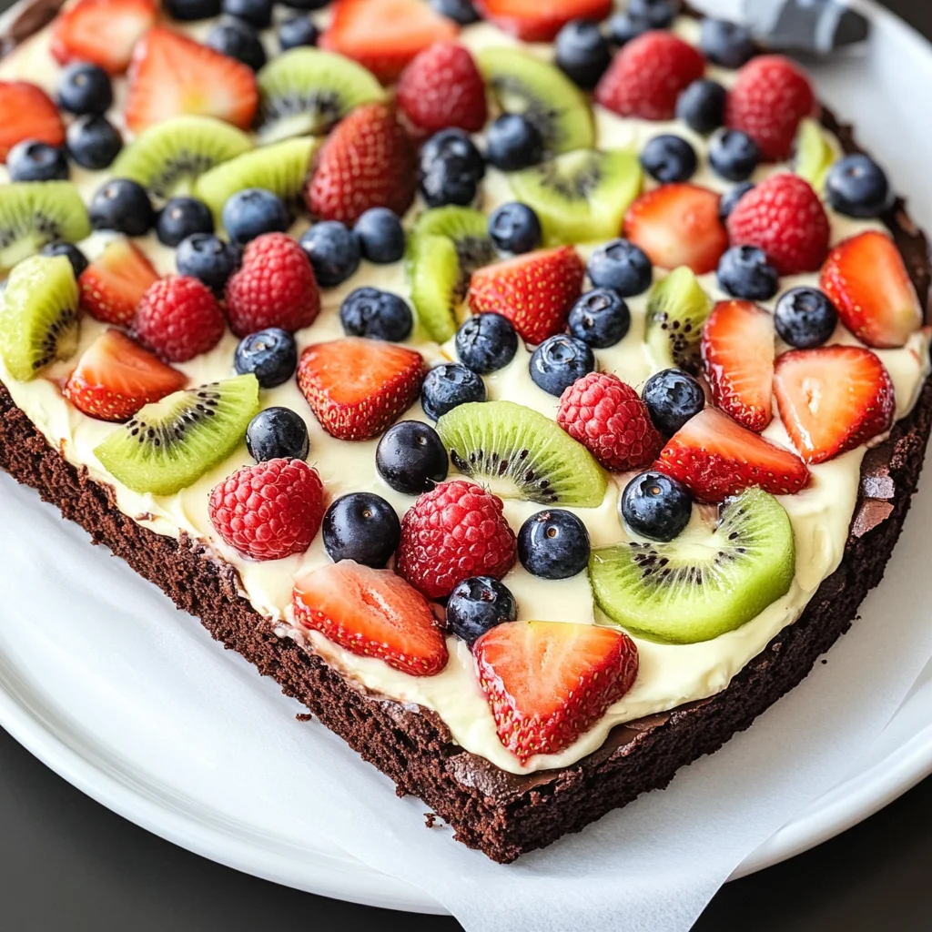 Brownie Fruit Pizza