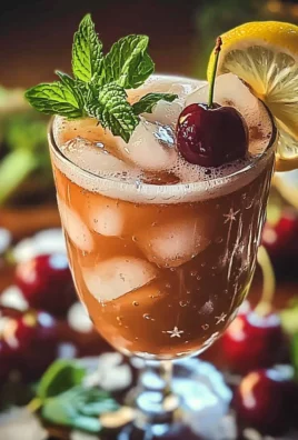 Christmas Cherry Fizz Mocktail Recipe