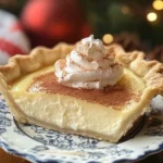 Christmas Eve Cinnamon-Vanilla Creamy Custard Pie Recipe – Festive & Delicious