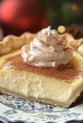 Christmas Eve Cinnamon-Vanilla Creamy Custard Pie Recipe – Festive & Delicious