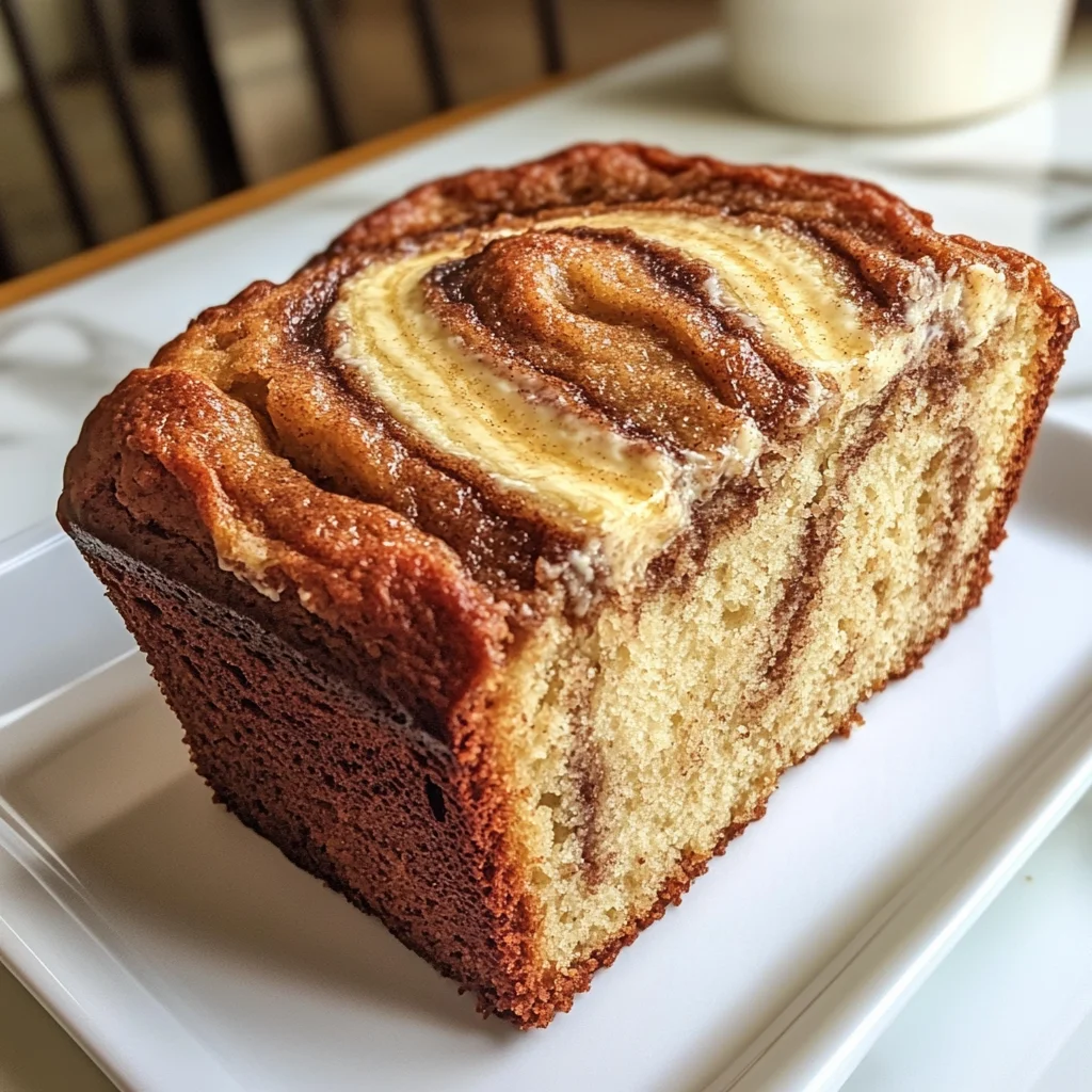 Cream Cheese Cinnamon Swirl Banana Bread