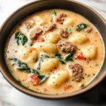 Creamy Italian Sausage Gnocchi Soup