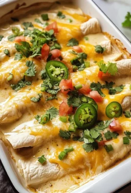 Creamy White Chicken Enchiladas