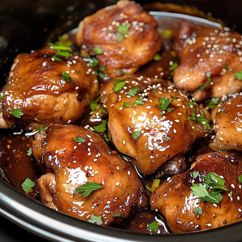 Crockpot Honey Garlic Chicken Recipe