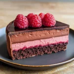Dark Chocolate Raspberry Mousse Cake