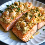 Elegant Crab Shrimp Stuffed Salmon