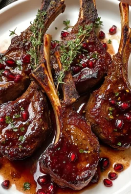 Fancy Pomegranate Lamb Chops