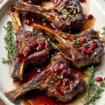 Fancy Pomegranate Lamb Chops