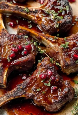 Fancy Pomegranate Lamb Chops