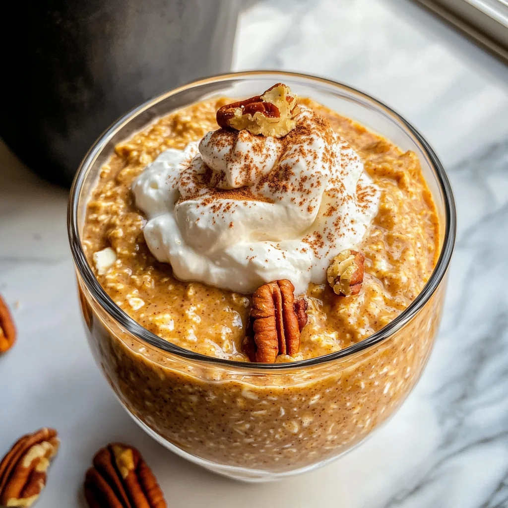 High Protein Pumpkin Overnight Oats