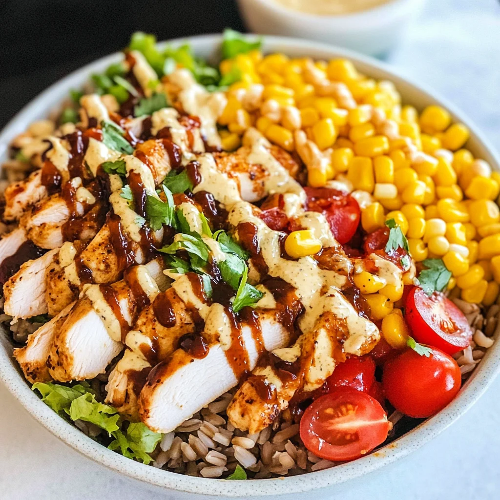 Irresistible High Protein BBQ Ranch Chicken Bowl Recipe