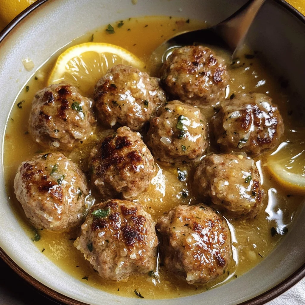 Keftedes In Lemon Sauce