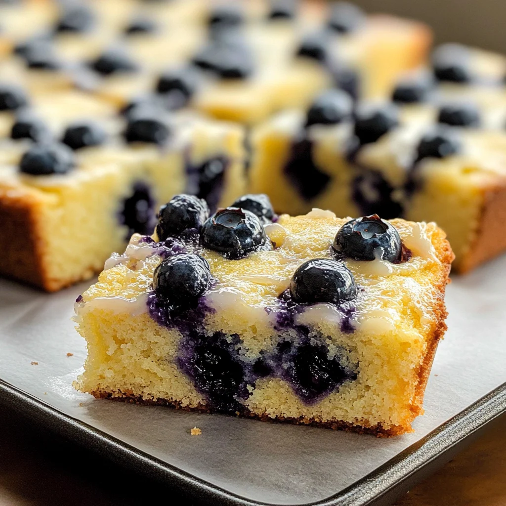 Lemon Blueberry Sheet Cake