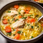 Lemon Chicken Orzo Soup