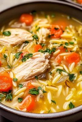 Lemon Chicken Orzo Soup