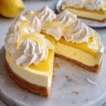 Lemon Curd Cheesecake with Shortbread Crust