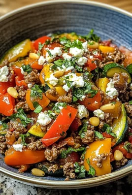 Mediterranean Ground Beef Stir-Fry