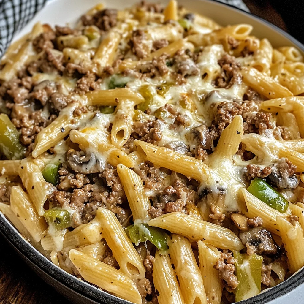 Philly Cheesesteak Pasta