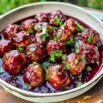 Quick Cranberry Meatballs (Christmas Recipe)